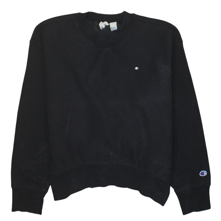 Champion Women's Black Medium Reverse Weave Sweatshirt