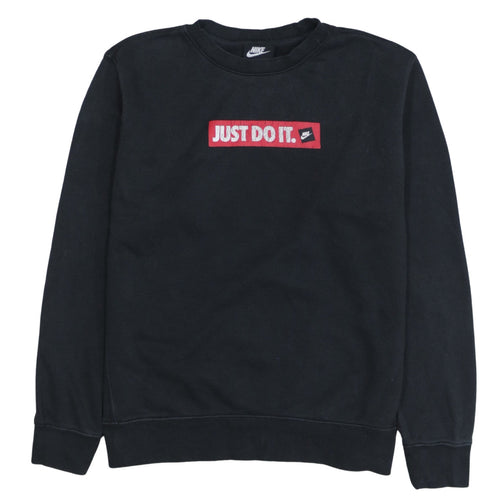 Nike Men's Black 'Just Do It' Pullover Sweatshirt Size S