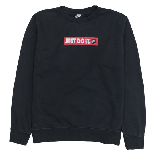 Nike Men's Black 'Just Do It' Pullover Sweatshirt Size S