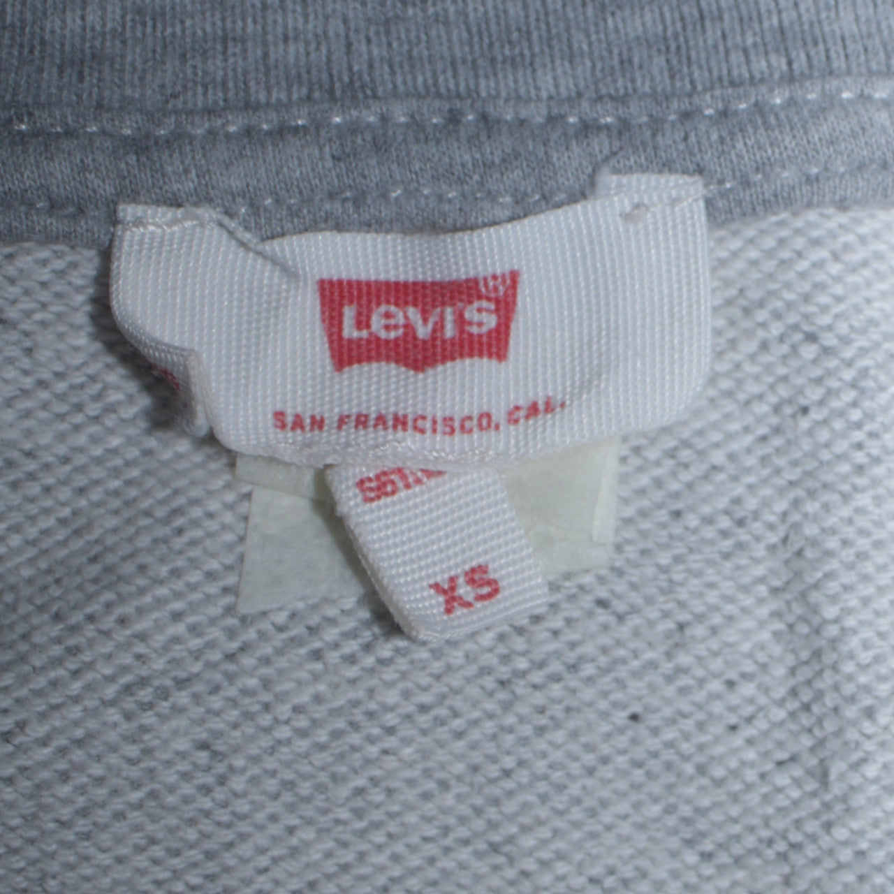Levi's Mens Grey XS Crew Neck Logo Pullover Sweatshirt