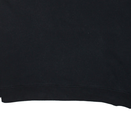Adidas Women Black Size 16 Cropped Hoodie with Stripes