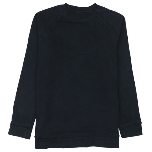 Adidas Womens Black Logo Crew Neck Sweatshirt Size 12