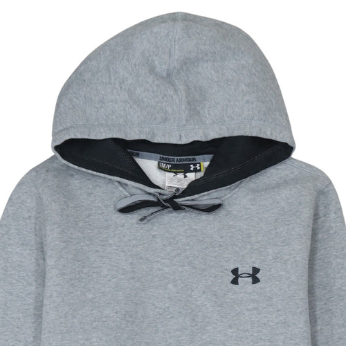 Under Armour Mens Grey Pullover Hoodie Size S Sports Fleece