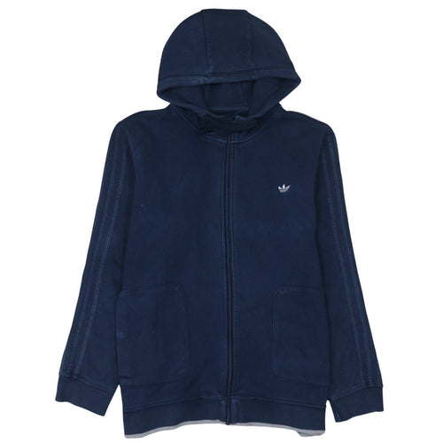 Adidas Men’s Blue Full Zip Hoodie XL Sports Fleece Jacket