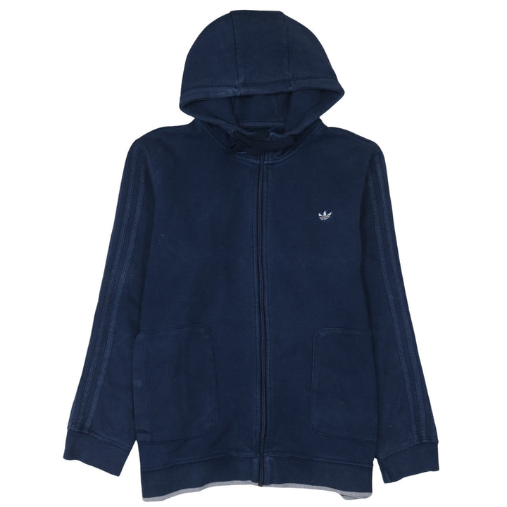 Adidas Men’s Blue Full Zip Hoodie XL Sports Fleece Jacket