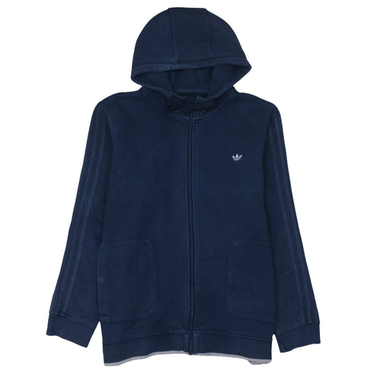 Adidas Men’s Blue Full Zip Hoodie XL Sports Fleece Jacket