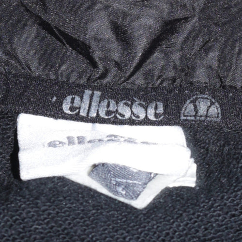 Ellesse Men’s Black Full Zip Hoodie Size L Regular Fit