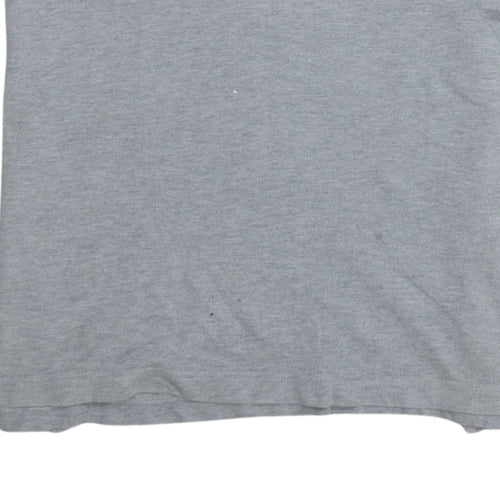 Hilfiger Denim Men's Grey Stand Collar Polo Shirt Size L