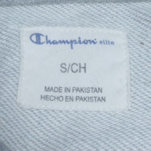 Champion Mens Grey Regular Fit Logo Pullover Sweatshirt Size S