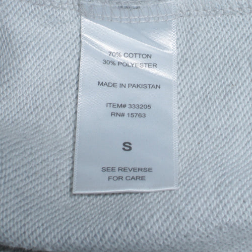 Champion Mens Grey Regular Fit Logo Pullover Sweatshirt Size S
