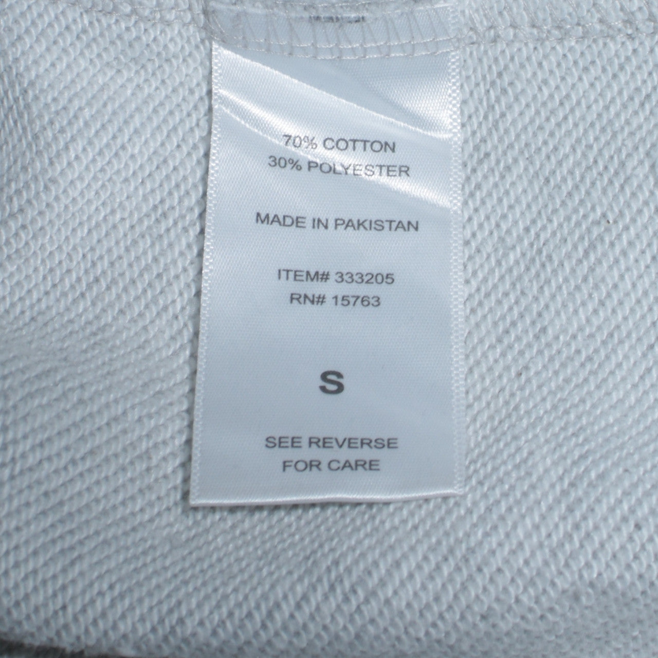 Champion Mens Grey Regular Fit Logo Pullover Sweatshirt Size S