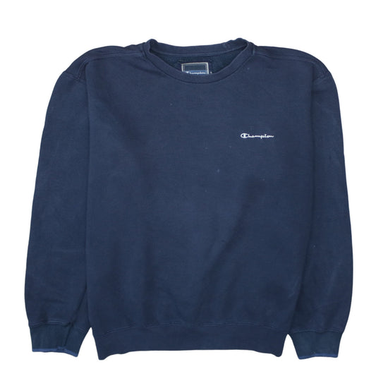 Champion Mens Blue XL Pullover Sweatshirt Crew Neck Fleece