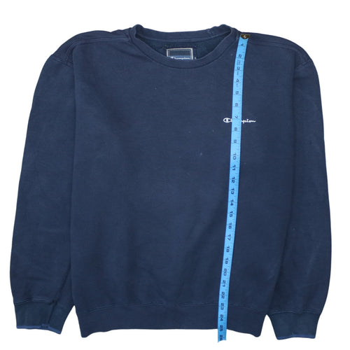 Champion Mens Blue XL Pullover Sweatshirt Crew Neck Fleece