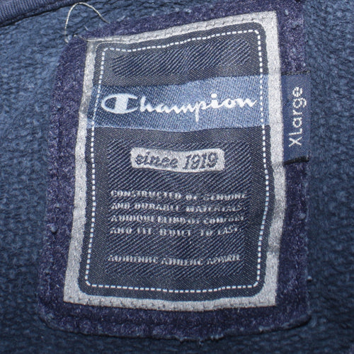 Champion Mens Blue XL Pullover Sweatshirt Crew Neck Fleece