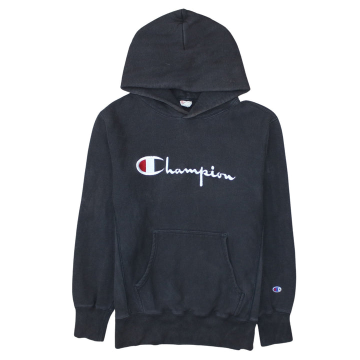 Champion Men’s Black Pullover Hoodie L Embroidered Logo Sportswear