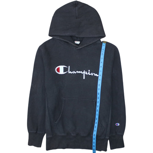 Champion Men’s Black Pullover Hoodie L Embroidered Logo Sportswear