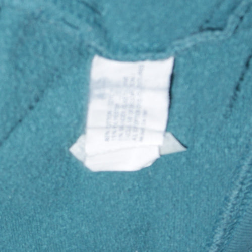 GAP Women Teal Blue Pullover Hoodie Logo Design Size M