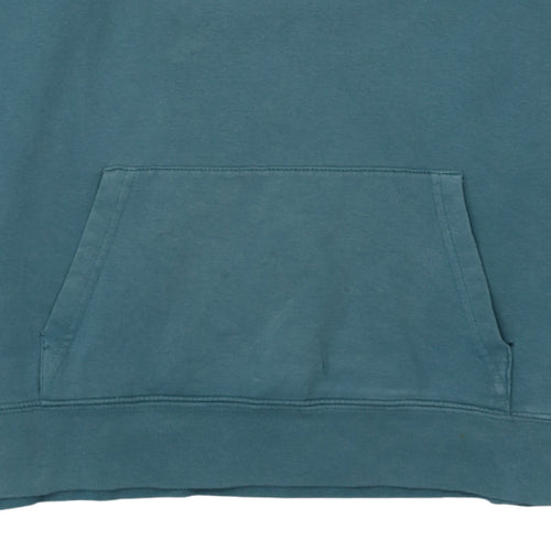 GAP Women Teal Blue Pullover Hoodie Logo Design Size M
