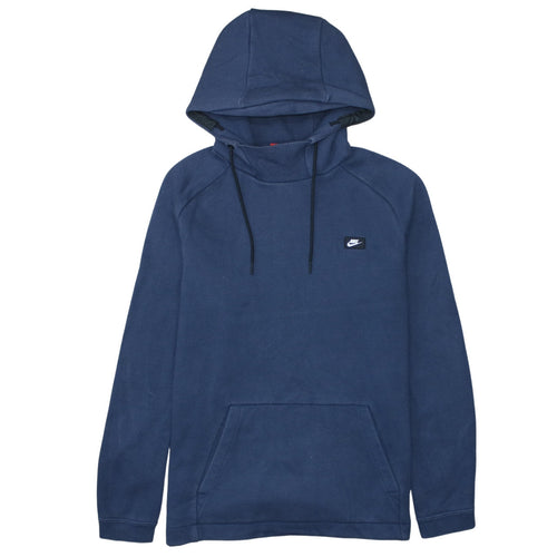 Nike Men's Blue Pullover Hoodie L Sports Fleece Sweatshirt