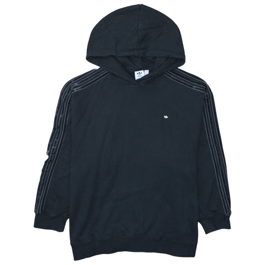 Adidas Women Black Size 16 Pullover Hoodie Cotton Blend