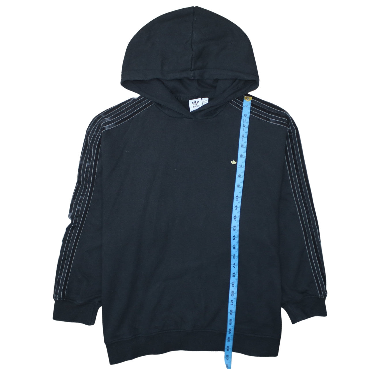 Adidas Women Black Size 16 Pullover Hoodie Cotton Blend