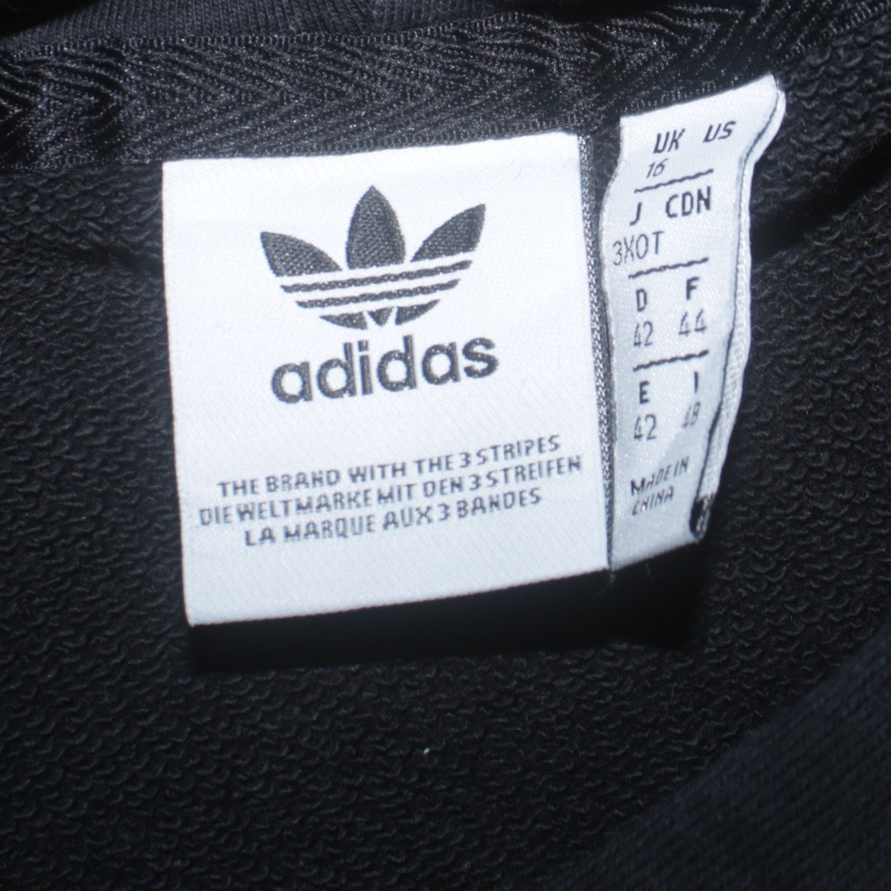 Adidas Women Black Size 16 Pullover Hoodie Cotton Blend