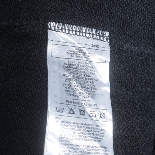 Adidas Women Black Size 16 Pullover Hoodie Cotton Blend