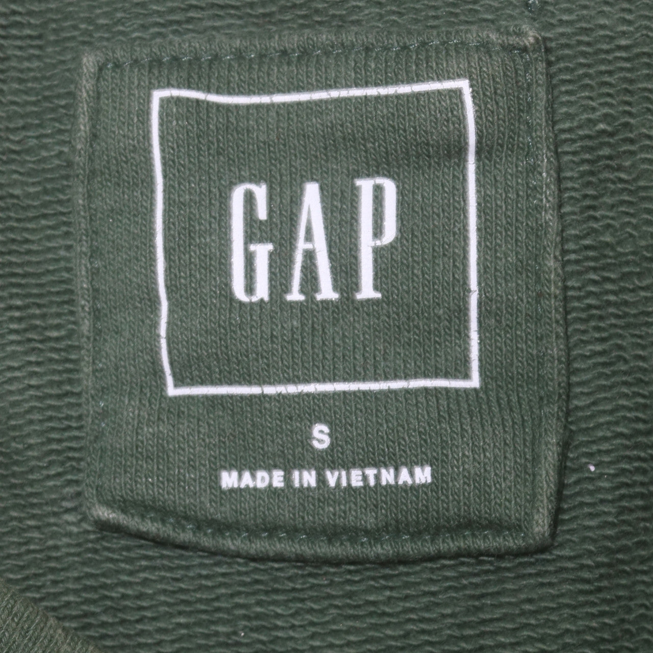 GAP Women Green Small Pullover Sweatshirt Crew Neck Cotton Casual