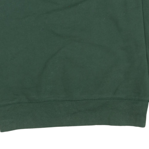 GAP Women Green Small Pullover Sweatshirt Crew Neck Cotton Casual