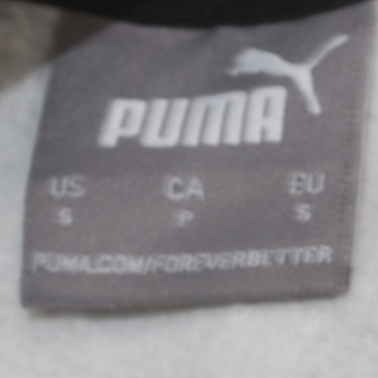 Puma Men's Grey Small Pullover Hoodie Sweatshirt Logo Sportswear