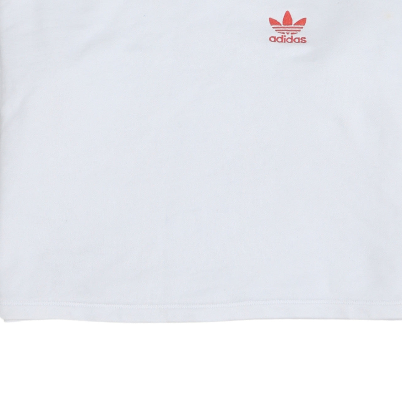 Adidas Womens White XS Crew Neck Pullover Sweatshirt Hearts & Clubs Design