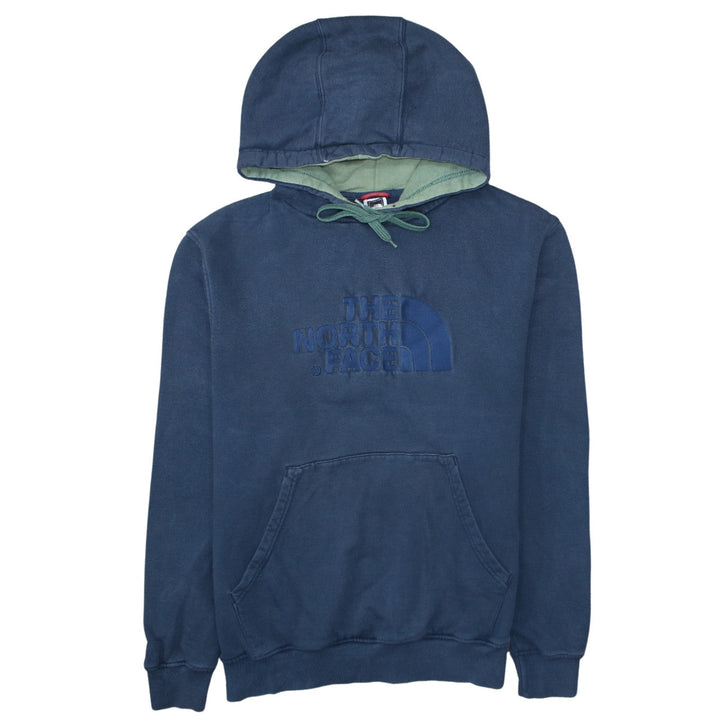 The North Face Men's Blue Pullover Hoodie Size L Cotton Fleece