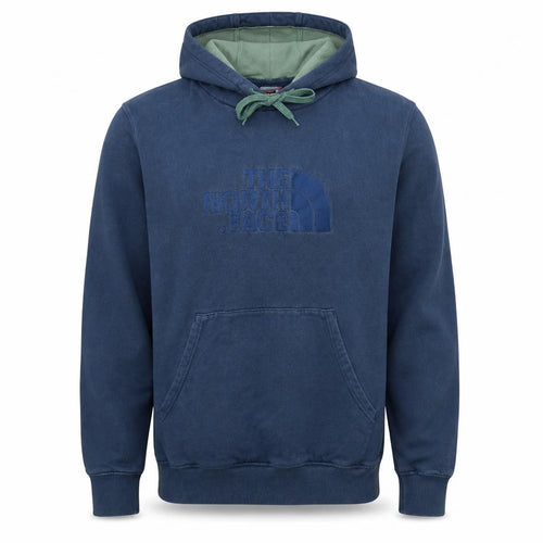 The North Face Men's Blue Pullover Hoodie Size L Cotton Fleece
