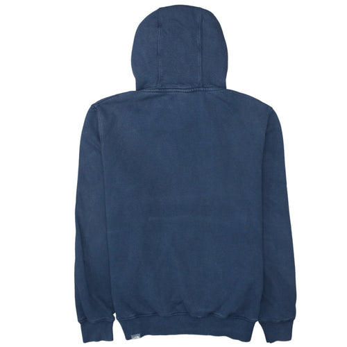 The North Face Men's Blue Pullover Hoodie Size L Cotton Fleece