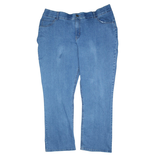 Lee Riders Womens Blue Mid Rise Bootcut Stretch Jeans Size 22