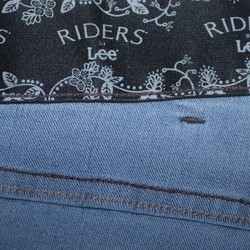 Lee Riders Womens Blue Mid Rise Bootcut Stretch Jeans Size 22
