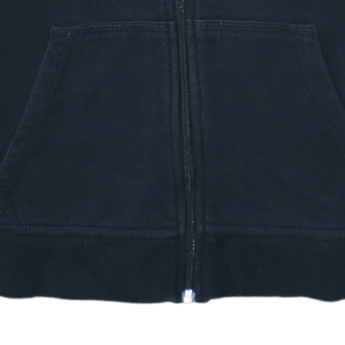 Nike Boys Black Full Zip Hoodie Size 13-15 Years XL Cotton Blend