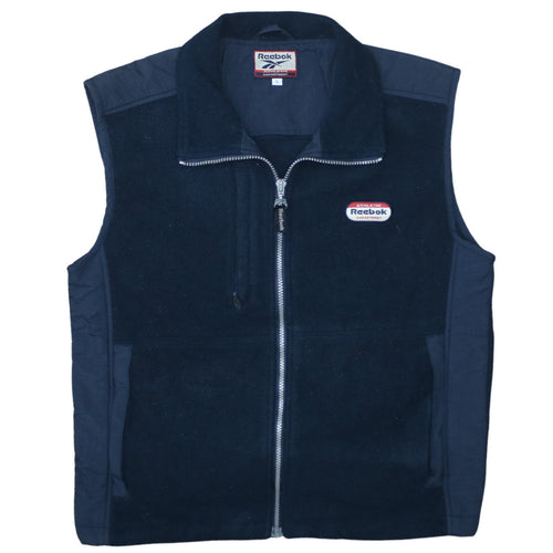 Reebok Men's Black Fleece Bodywarmer Waistcoat Size S