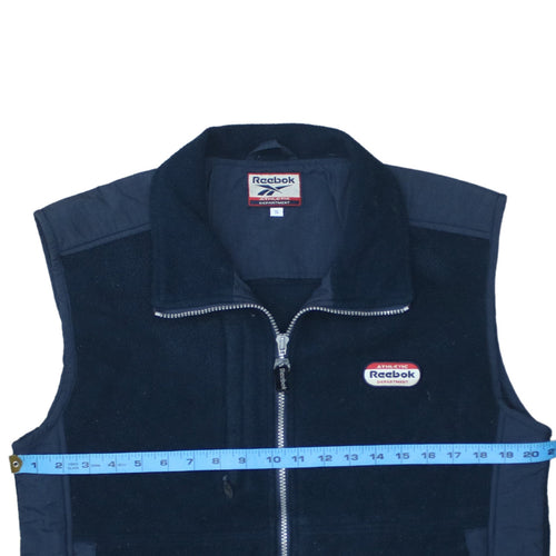 Reebok Men's Black Fleece Bodywarmer Waistcoat Size S