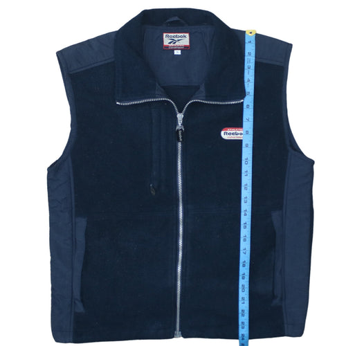 Reebok Men's Black Fleece Bodywarmer Waistcoat Size S
