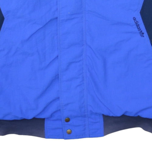 Adidas Men's Blue XL Retro 90s Windbreaker Jacket