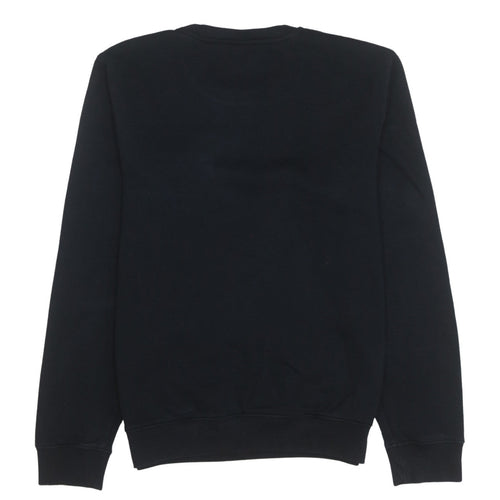 Champion Men's Black Small Pullover Crew Neck Embroidered Sweatshirt