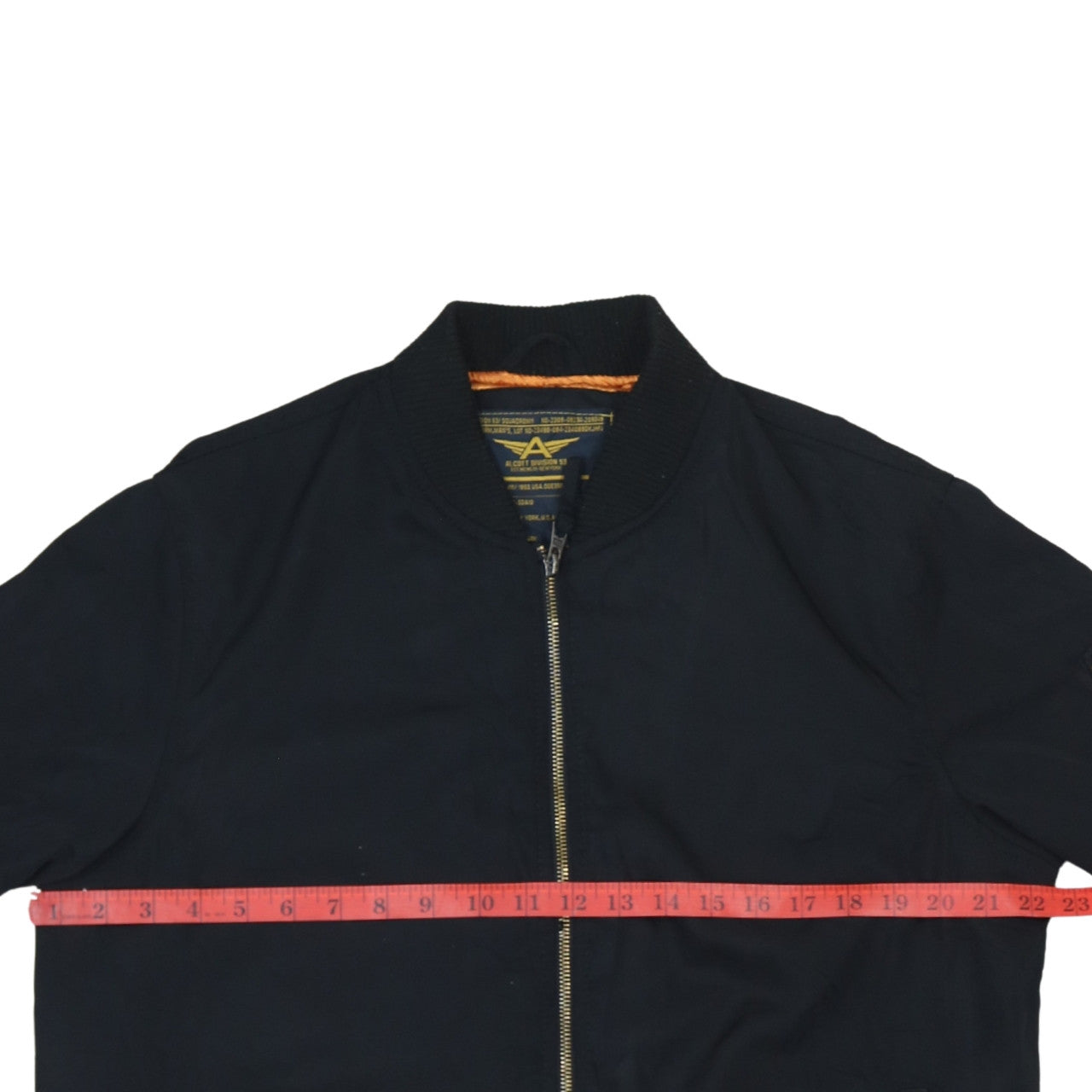 Alcott Men's Black XL Bomber Jacket Cotton Blend Casual Zip Up