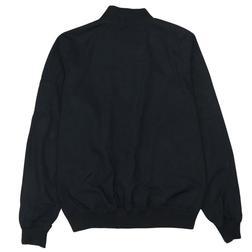 Alcott Men's Black XL Bomber Jacket Cotton Blend Casual Zip Up