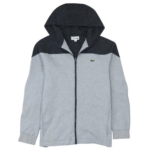 Lacoste Sport Men's Grey Full Zip Hoodie Size M Regular Fit