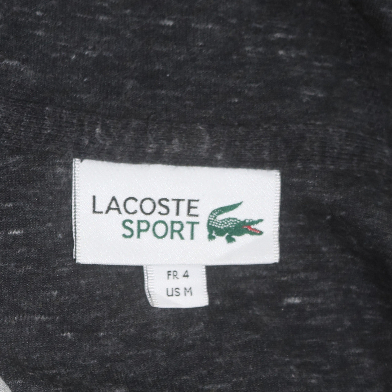 Lacoste Sport Men's Grey Full Zip Hoodie Size M Regular Fit