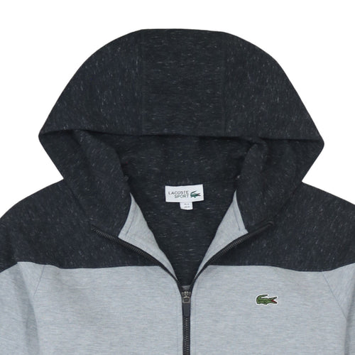 Lacoste Sport Men's Grey Full Zip Hoodie Size M Regular Fit