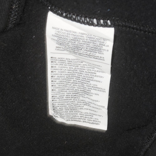 Nike Men's Black Small Pullover Hoodie Cotton Blend Fleece