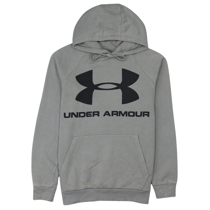 Under Armour Men's Grey Pullover Hoodie Small Logo Sportswear