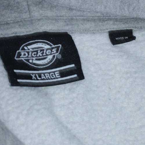 Dickies Men's Grey XL Pullover Hoodie Sweatshirt with Logo